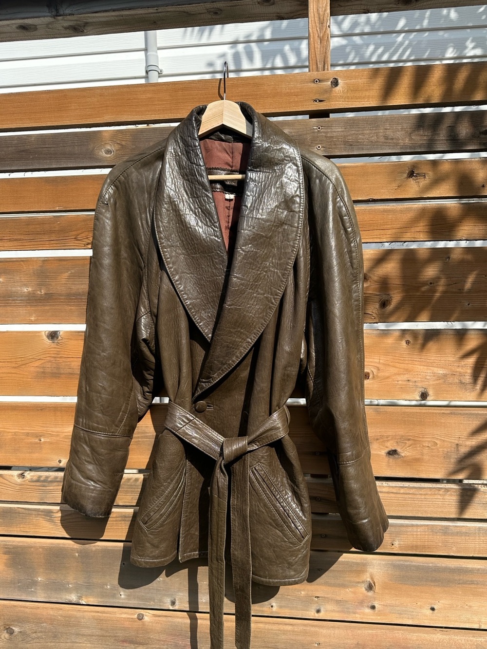 80s leather jacket